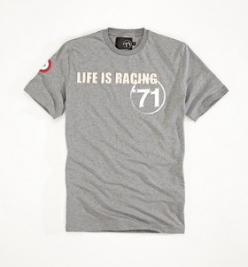 Tshirt 71 vintage race jersey gri