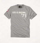 Tshirt 71 vintage race jersey gri